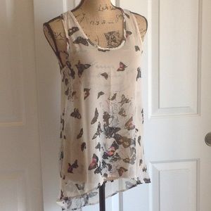HP 1/3/17:  Armani Exchange Sheer Hi Lo Tunic tank